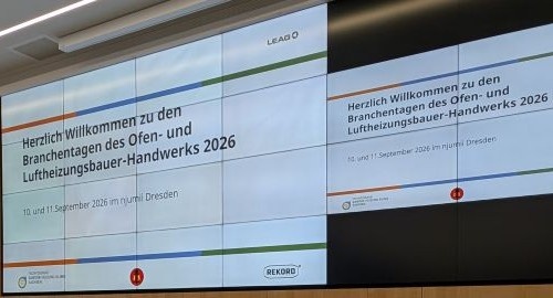 Titelbild zum News-Artikel: Branchentage des Ofen- und Luftheizungsbauerhandwerks 2026 in Dresden:  Fachlicher Austausch und starke Impulse für die Branche