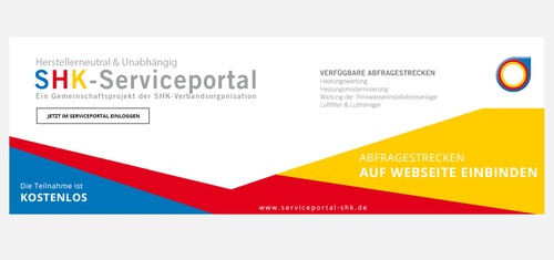 Titelbild zum News-Artikel: Serviceportal SHK geht online