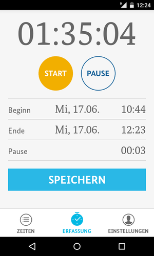 Titelbild zum News-Artikel: Neue Zeiterfassungs-App "einfach erfasst"