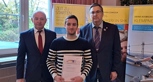Titelbild zum News-Artikel: Liam Mechsner aus Leipzig Deutscher Meister 2023 im Ofen- und Luftheizungsbau