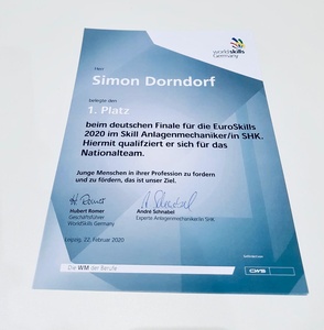Hesse gewinnt auf Handwerksmesse SHK-EuroSkills-Ausscheid
