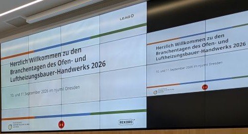 Titelbild zum News-Artikel Branchentage des Ofen- und Luftheizungsbauerhandwerks 2026 in Dresden:  Fachlicher Austausch und starke Impulse für die Branche